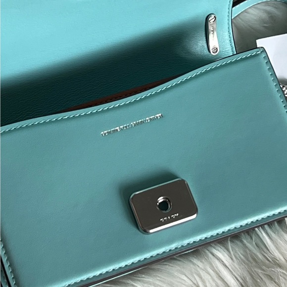 NWT Coach Crossbody Bandit Crossbody Tiffany Blue Lux Refined Leather - Picture 5 of 8